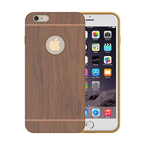 iPhone 6 Plus Wooden Case Slicoo Nature Series Bamboo Wood Slim Covering Case for iPhone 6 Plus 55 inch