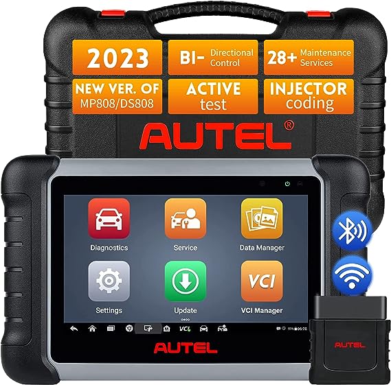 Autel Scanner MaxiCOM MK808Z-BT - Same As MK808BT Pro, Android 11 Bi-Directional Control Scan Tool, 2023 Upgraded of MK808BT/MK808/MK808S/MX808, Full Diagnosis, Compatible with BT506/MV108(Original)