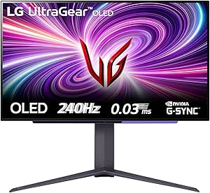 LG 27GS95QE UltraGear Gaming Monitor 27" QHD OLED HDR True Black, 2560x1440, 0.03ms, G-Sync Compatible, AMD FreeSync Premium 240Hz, HDMI 2.1 VRR (HDCP 2.3), Display Port 1.4, Flicker Safe, Nero