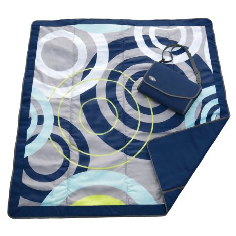 Jj Cole Outdoor Blanket 7X5 Blue Orbit