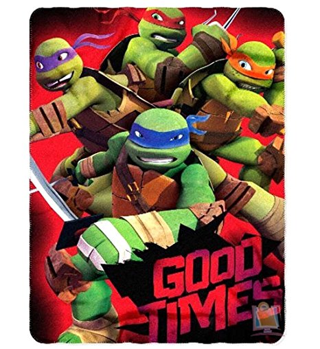 The Northwest Nickelodeon Teenage Mutant Ninja Turtles Good Times Printed Fleece Throw 46" x 60"