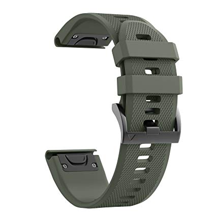 Notocity Garmin Fenix 5X Band 26mm Width Soft Silicone Watch Strap for Garmin Fenix 5X/Fenix 5X Plus/Fenix 3/Fenix 3 HR Smartwatch