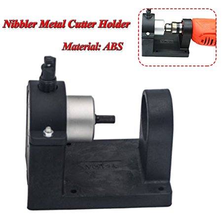 Junda Double-Headed Nibbler Metal Cutter Holder Holder for Double Head Sheet Metal Nibbler Cutter Drill Tool