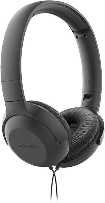 Philips Upbeat Series 2000 On-Ear Wired Headphones w/Built-in Mic/3.5mm Black