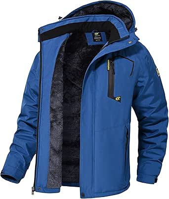 QPNGRP Mens Waterproof Ski Snowboard Jacket Winter Windproof Snow Coat