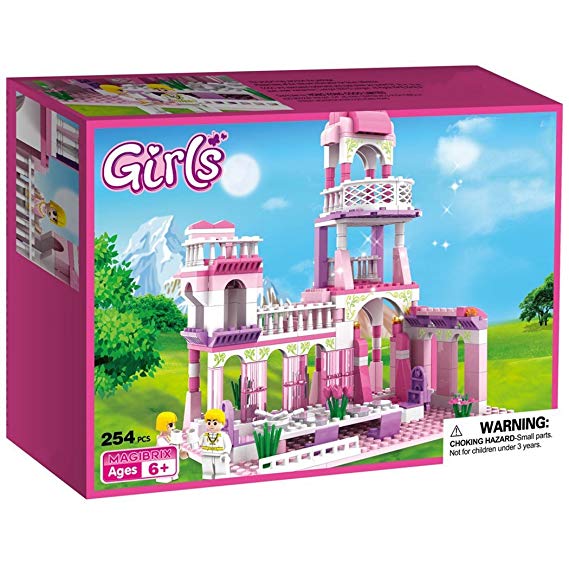 Webby Girl's Princess Castle Royal Feast Kids Toys Bricks Construction (Multicolor)-254 Pieces