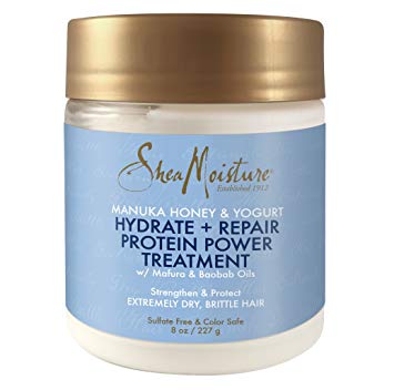 Shea Moisture Manuka Honey & Yogurt Hydrate   Repair Protein-Strong Treatment, 8 oz