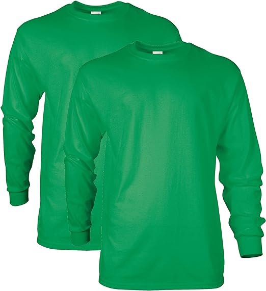 Gildan Adult Ultra Cotton Long Sleeve T-Shirt, Style G2400, Multipack