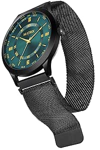 Matrix Dope Black/Green Dial with Softest Silicone Strap Analog Watch for Men's & Boys