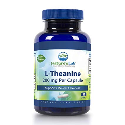 Nature's Lab L-Theanine 200mg 60 Capsules