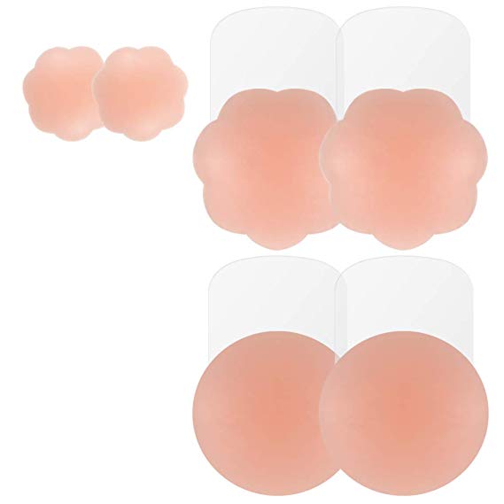 Niidor Nippleless Covers Breast Petals Bra for Women Flower Shape Self Adhesive Nipple Covers