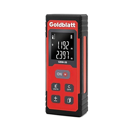 Goldbaltt 100Ft Laser Distance Measure Digital Tape Measurement