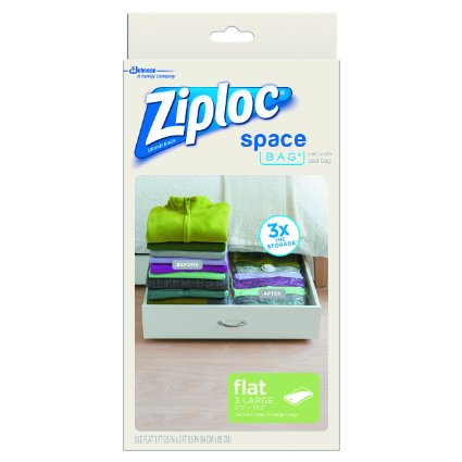 Ziploc Space Bag Flat Large 3 Count