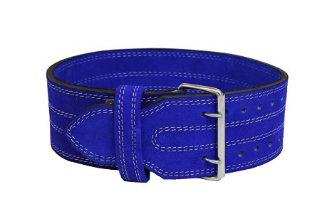 Leather Weight Lifting Belt 4"