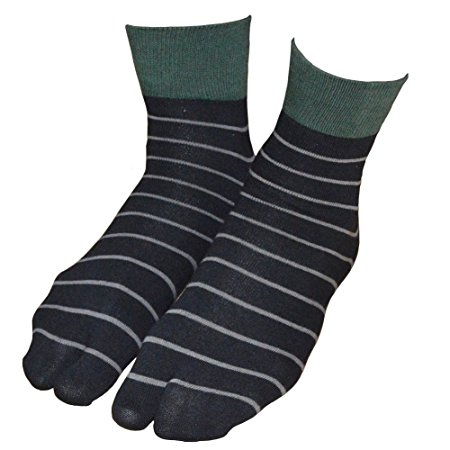Tabi Socks, 3 Pairs/ Flip Flop Socks-athletic Flip/ Geta Socks for Man (Black)