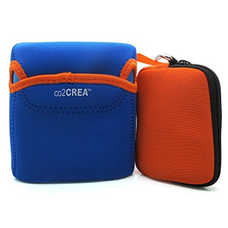 co2CREA(TM) for Bose Soundlink Color Wireless Bluetooth Speaker Due-Color Soft Carrying Travel Storage Case Bag Skin (Laica_Red/Blue)