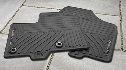 2014 Sienna All-Weather Floor Mats (Color: Black)