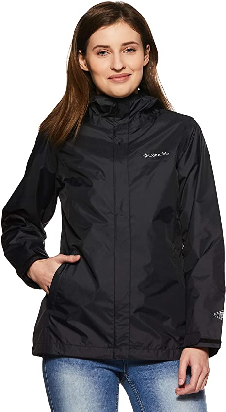 Columbia Women's Arcadia Ii Waterproof Breathable Jacket With Packable Hood