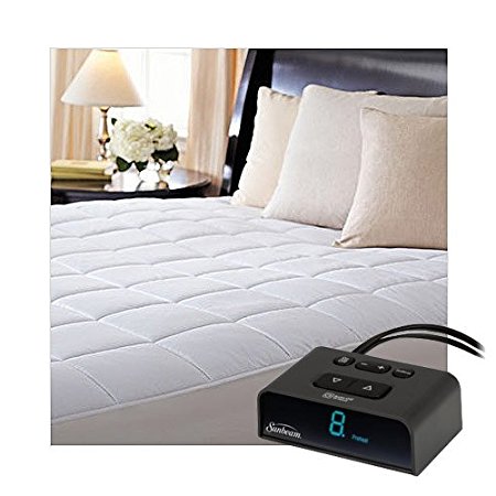 Sunbeam MSU4BTS-D000-43A66 ComfortTec Quilted Heated Electric Mattress Pad Twin