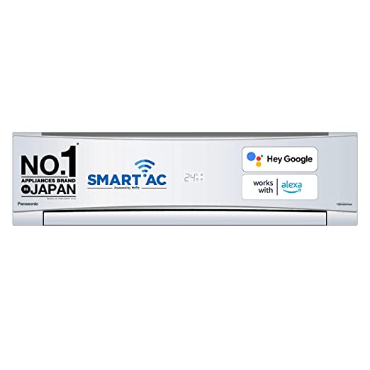 Panasonic 2 Ton 3 Star Wi-Fi Inverter Smart Split AC (Copper Condenser, 7 in 1 Convertible with additional AI Mode, PM 0.1 Air Purification Filter, CS/CU-SU24YKYWA,2023 Model, White)