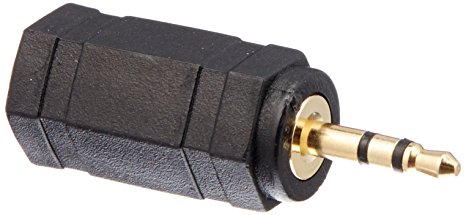 Monoprice 107124 3.5mm Stereo Jack Adaptor to 2.5mm Stereo Plug, Gold Plated