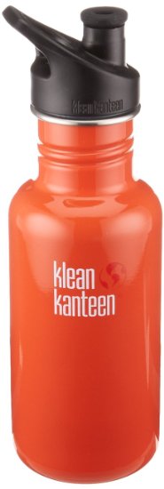 Klean Kanteen Classic Stainless Steel Bottle With Sport Cap