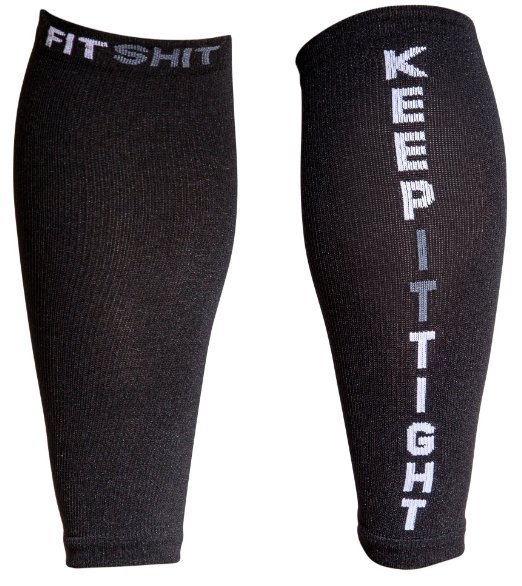PREMIUM CALF COMPRESSION SLEEVE by FitShit - Shin Splint Relief - True Graduated Compression Leg Sleeves - Best for Crossfit, Running, Basketball, Travel - Boosts Circulation   Recovery - Men & Women - Satisfaction Guaranteed