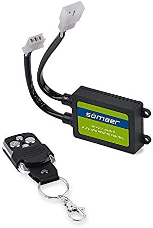 Somaer LED Light Bar Remote Control Switch, Wireless Controller Transmitter & Receiver ON/Off Strobe Flash Pulse for LED Light Bar Wiring Harness/Fog Light Wiring Harness/Spot Light Wiring Harnes