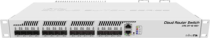 MikroTik Cloud Router Switch Rack-mountable Manageable Switch with Layer 3 Features (CRS317-1G-16S RM)