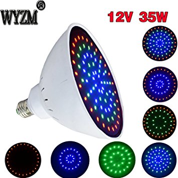 WYZM 12Volt 35Watt Color Changing LED Pool Light Bulb, Replacement for 500W Pentair and Hayward Fixture