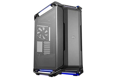 Cooler Master Cosmos C700P Black Edition E-ATX Full-Tower with Curved Tempered Glass Side Panel, Flexible Interior Layout, RGB Lighting Control, Type-C Port and Diverse Liquid Cooling Layout