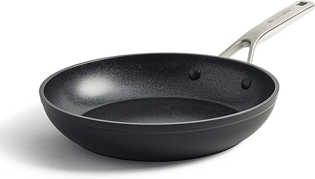 KitchenAid Forged Hardened Hard Anodized PFAS-Free Ceramic Non-Stick, 28 cm Frying Pan, Induction, Oven Safe,Black