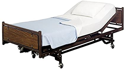 Fitted Hospital Bed Sheet, Twin Extra-Long 36"X80"X9" Soft and Comfy 100% Cotton (Twin XL, White) by Crescent