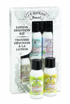 J.R. Watkins Skin Care Gift Set, Lotion Devotion, Hand & Body Lotion/Foot Cream, 1 Ounce (Pack of 5)