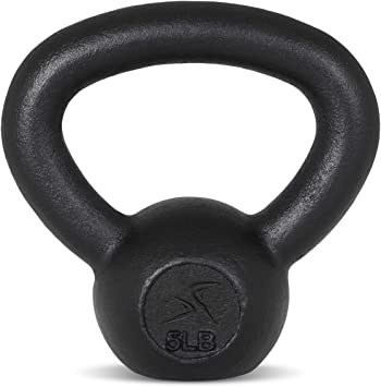 Prosource Solid Cast Iron Kettlebells Weights for Full Body Workout, 5 to 45 pounds