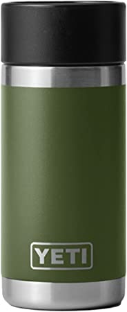 YETI Rambler 12 oz Bottle, Stainless Steel, Vacuum Insulated, with Hot Shot Cap