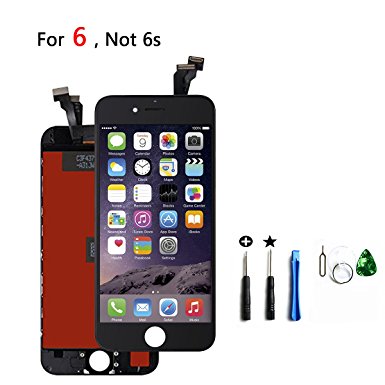4.7 inch iPhone 6 LCD Display Touch Screen Digitizer Assembly Screen Replacement Full Set With Tools Kit(black)