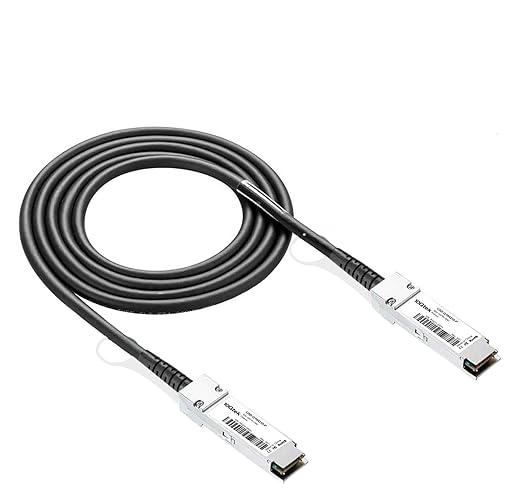 40G QSFP  DAC Cable - 40GBASE-CR4 Passive Direct Attach Copper Twinax QSFP Cable for Cisco QSFP-H40G-CU1M, Meraki, Supermicro, Mikrotik, Open Switch Devices, 1-Meter(3.3ft)