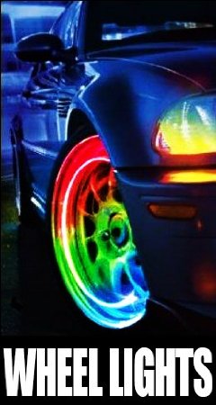 Amazing Color Changing LED Car and Bicycle Wheel Lights (Pair)