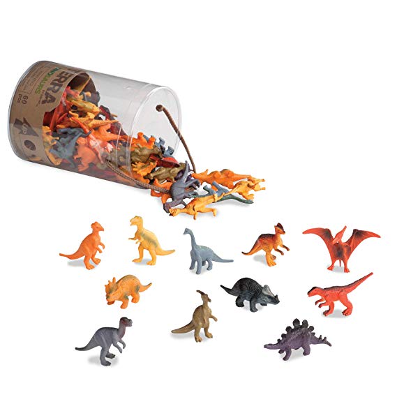 Terra by Battat – Dinosaurs – Assorted Miniature Dinosaur Toy Figures & Cake Toppers For Kids 3  (60 Pc)