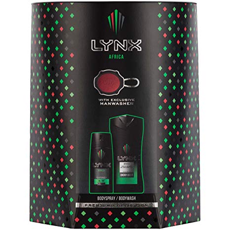 Lynx Africa Duo with Manwasher Gift Set