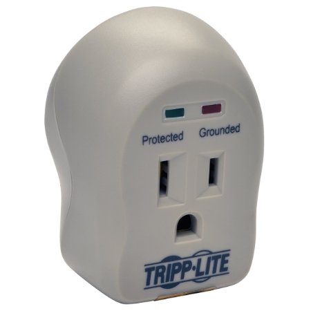 Tripp Lite 1 Outlet Portable Direct Plug-in Surge Protector/Suppressor 600 Joules (SPIKECUBE)