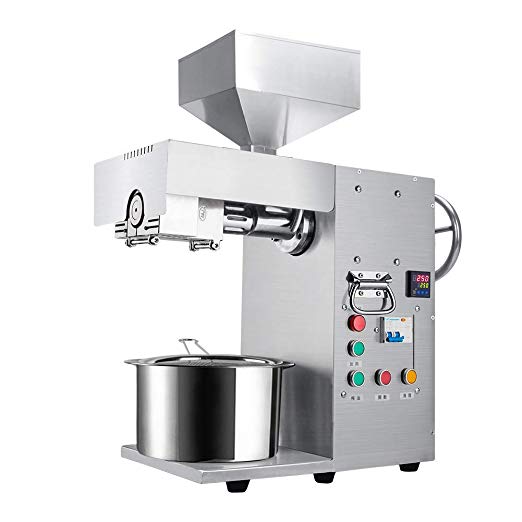 3000W Commercial Peanut Oil Press Machine Industrial Automatic Sunflower Extractor Screw Press Rapeseed Presser Oil Seed Expeller Maker for Nut Castor Coconut Pumpkin Olive Canola Sesame