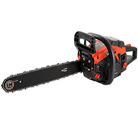 58CC 3.5HP Gas Powered ChainSaw,20 Inch Chainsaw 2 Stroke Petrol Chain Saw with Tool Kit (58CC)