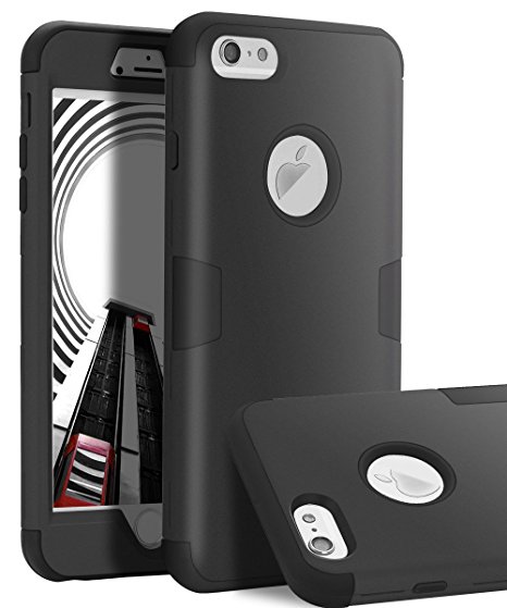 iPhone 6 Plus Case, iPhone 6s Plus Case,TOPSKY Three Layer Heavy Duty High Impact Resistant Hybrid Protective Cover Case For iPhone 6 Plus and iPhone 6s Plus (Only For 5.5"), Black