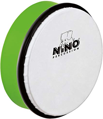 Nino Percussion NINO4GG 6-Inch ABS Plastic Hand Drum with Synthetic Head, Grass Green