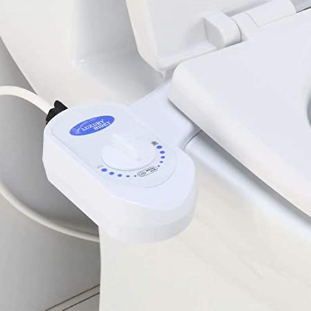 Home Toilet Seat Bidet Self Cleaning Single Nozzle Fresh Water Spray Non-Electric Mechanical Bidet Toilet Attachment for Personal Hygiene Easy to Install Save Toilet Paper