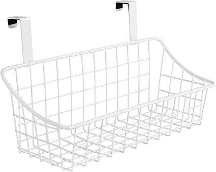 Spectrum Diversified Grid Storage Basket, Small, White