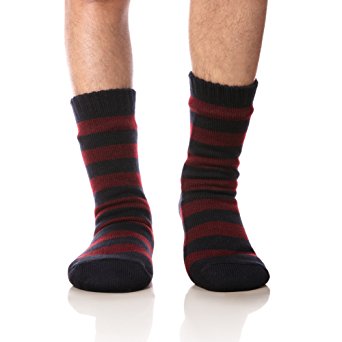 Eocom Men's Winter Warm Fuzzy Non Slip Slipper Socks Christmas Valentine's Day Gift Idea