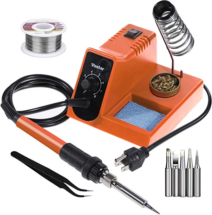 Vastar Soldering Iron Station - Anti-Static Soldering Iron Station Kit with On-Off Switch Temperature Adjustable